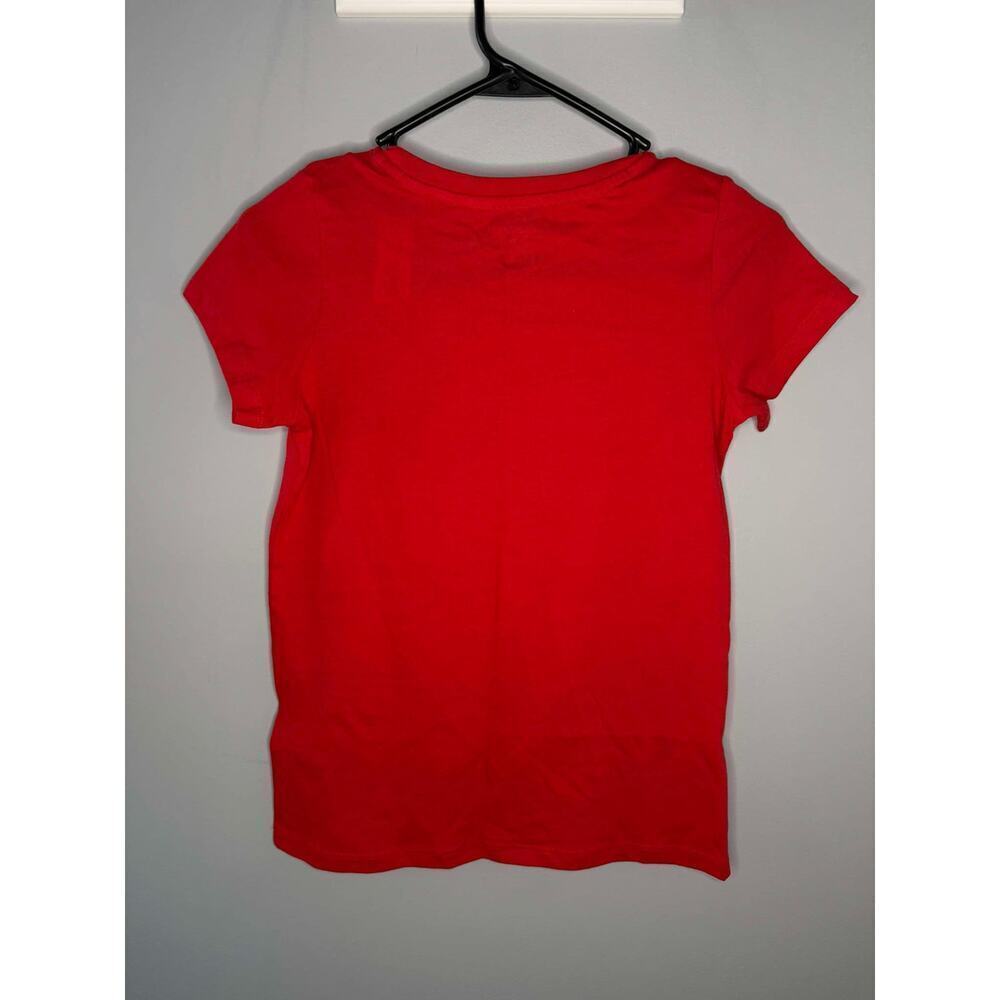 NWT Joe Fresh Graphic Print Short Sleeve T-Shirt Red/White Girls Size L (10-12) - Picture 3 of 5